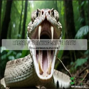 Record-Breaking Snake Teeth Record-Breaking Snake Teeth