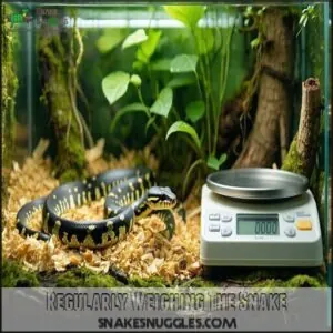 Regularly Weighing The Snake Regularly Weighing The Snake