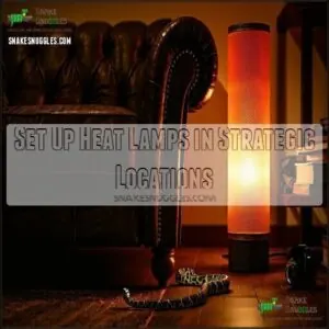 Set Up Heat Lamps in Strategic Locations Set Up Heat Lamps in Strategic Locations