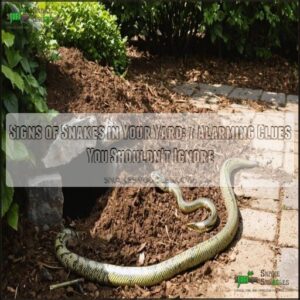 signs of snakes in your yard
