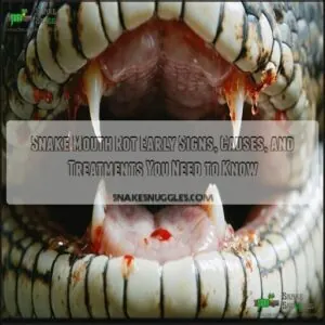 snake mouth rot early signs snake mouth rot early signs