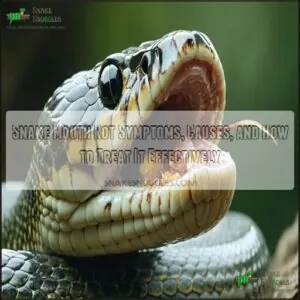 snake mouth rot symptoms