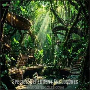 Species-Dependent Enclosures
