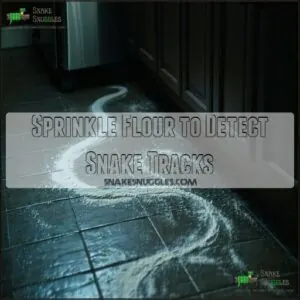 Sprinkle Flour to Detect Snake Tracks Sprinkle Flour to Detect Snake Tracks