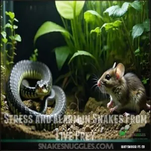 Stress and Alarm in Snakes From Live Prey Stress and Alarm in Snakes From Live Prey