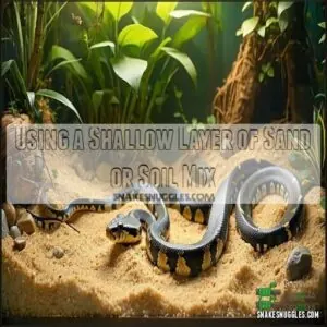 Using a Shallow Layer of Sand or Soil Mix Using a Shallow Layer of Sand or Soil Mix
