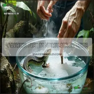 Warming Prey to Stimulate Appetite Warming Prey to Stimulate Appetite
