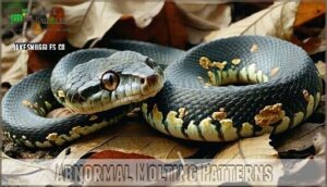 abnormal molting patterns