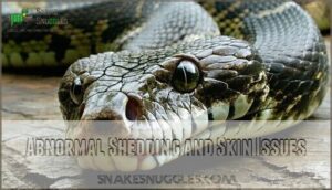 abnormal shedding and skin issues