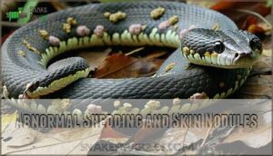 abnormal shedding and skin nodules