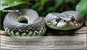 abnormal shedding and skin problems