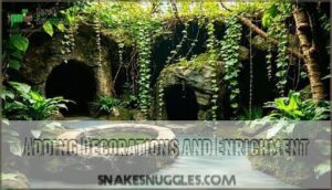 adding decorations and enrichment