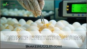addressing unfertilized or dead eggs