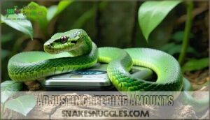 adjusting feeding amounts