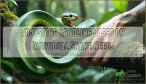 adjusting handling based on individual snake needs