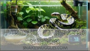 adjusting humidity levels based on readings