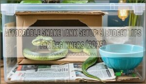 affordable snake tank setup
