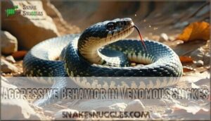 aggressive behavior in venomous snakes