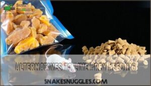 alternatives to live prey feeding