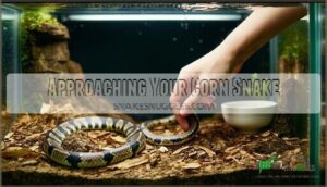 approaching your corn snake