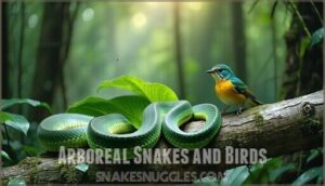 arboreal snakes and birds