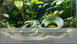 avoiding handling after feeding