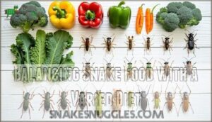 balancing snake food with a varied diet