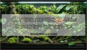ball python bioactive setup plants