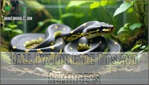 ball python care tips and reminders