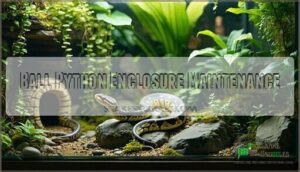 ball python enclosure maintenance