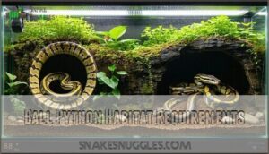 ball python habitat requirements
