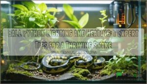 ball python lighting and heating