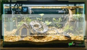 ball python setup for first snake