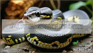 ball python shedding and health