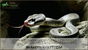 ball python shedding behavior