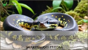 ball python shedding frequency
