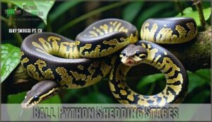 ball python shedding stages
