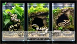 ball python tank size