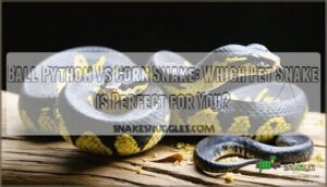 ball python vs corn snake