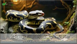 basking surface temperature