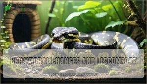 behavioral changes and discomfort