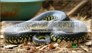 behavioral changes in snakes