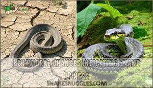 behavioral changes indicating snake illness