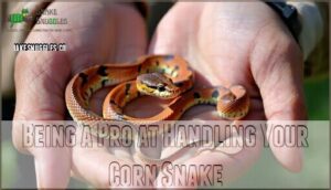 being a pro at handling your corn snake