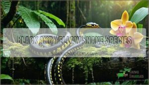 black and yellow snake species