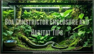 boa constrictor enclosure and habitat tips