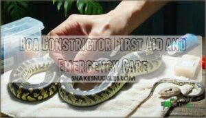 boa constrictor first aid and emergency care
