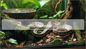 boa constrictor size