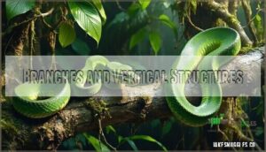 branches and vertical structures