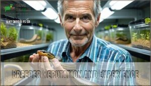 breeder reputation and experience